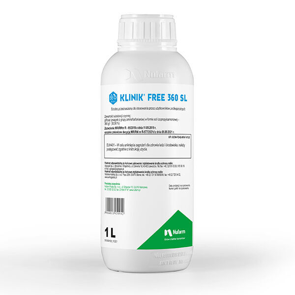 new Nufarm KLINIK FREE 360 SL 1L glifosat herbicide