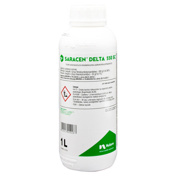 new Nufarm Saracen Delta 550 Sc 1l herbicide