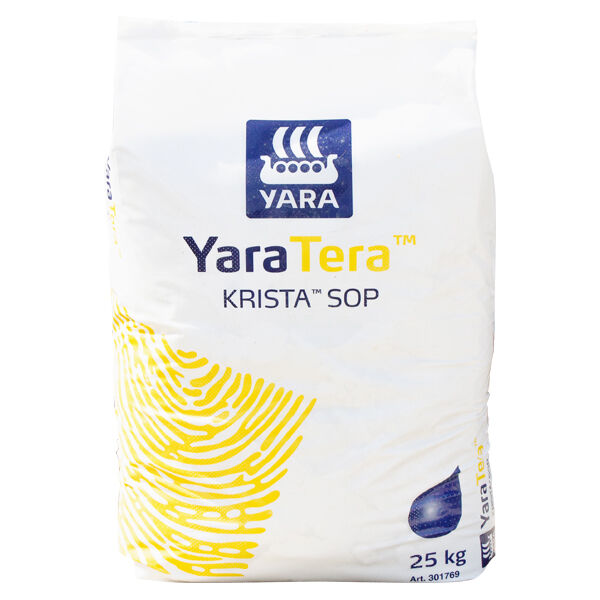 Yara KRISTA SOP (KALISOL) potassium sulphate dissolved (50%K2O) 25KG
