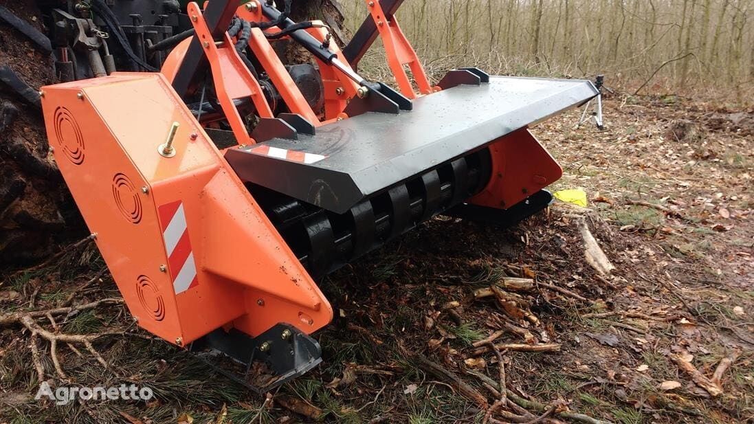 new Forest mower for mulching, destroying branches, bushes, thicket. roadside mower