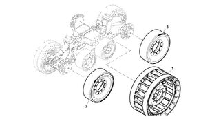 RE581209 ( carrier roller for John Deere 9470RX crawler tractor