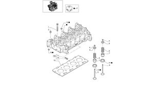 New Holland T6010 Głowica cylindra 4895790 4895790 cylinder head for New Holland T6010 wheel tractor