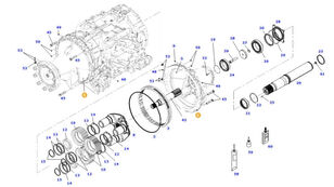 wał osi tylnej  971mm 835150152451 for Fendt 828 S4 Vario wheel tractor