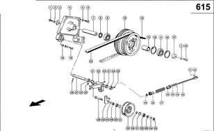 Claas 0006448460 pulley for Claas Lexion 580 wheel tractor