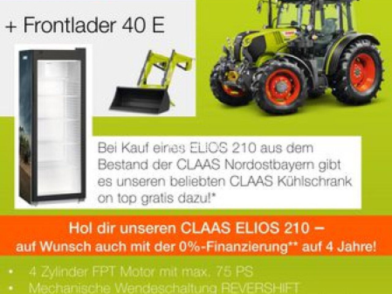 new Claas ELIOS 210 CLASSIC  wheel tractor